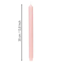 Artikel Rustic Stabkerzen durchgefärbt Rosa 350 x 28 mm 4 Stück