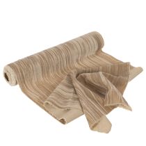Artikel Tischläufer Crushed Velvet Beige Polyester 25 cm x 2 m