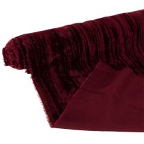 Artikel Samtband aus Polyester 25 cm x 2 m Bordeauxrot für Dekoration und Basteln