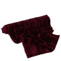 Artikel Samtband aus Polyester 25 cm x 2 m Bordeauxrot für Dekoration und Basteln