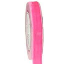 Artikel Samtband Rosa Dekoband Velvet Band Pink 20mm 10m