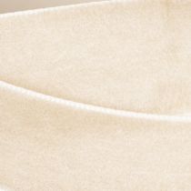 Artikel Geschenkband Samtband Beige 20mm 10m für Verpackung und Dekoration