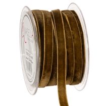 Artikel Dekoband Samt Braun 10mm x 20m Rolle