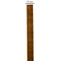 Artikel Dekoband Samt Braun 10mm x 20m Rolle
