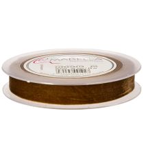 Artikel Dekoband Samtband Braun 20 mm x 10 m für Geschenkverpackung