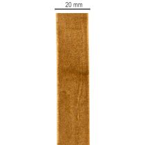 Artikel Dekoband Samtband Braun 20 mm x 10 m für Geschenkverpackung