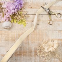 Artikel Cremefarbenes Samtband 20mm x 10m für Geschenke und Dekoration