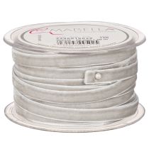 Artikel Samtband Grau 10mm x 20m für Dekorationen