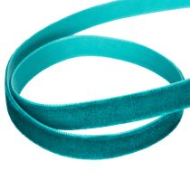 Artikel Samtband Polyamid 10mm 20m Petrol für Geschenk- und Wohnraumdekoration
