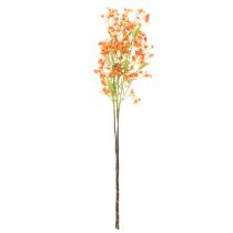 Artikel Kunstblume Orchideenzweig 110cm Orange Set aus 3 Stück für Dekoration