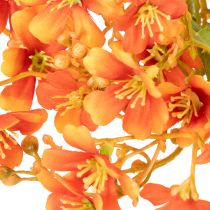 Artikel Kunstblume Orchideenzweig 110cm Orange Set aus 3 Stück für Dekoration