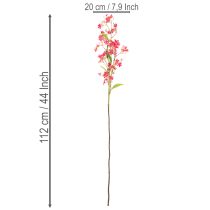 Artikel Künstlicher Blütenzweig Oncidium Orchideen 112cm Pink 3 Stück