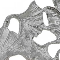 Artikel Dekoschale Silber Gingko Schale Metall Ø43cm H11cm