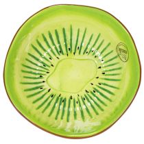 Artikel Keramik Servierschüssel Kiwi-Design 15cm Grün Braun