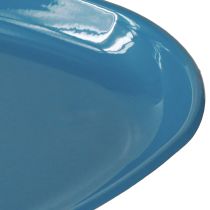 Artikel Tischschale Metall Blau 28 cm – Dekoschale für Innenräume