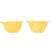 Artikel Keramik Blumenschale 13cm Gelbe Blütenschale 2 Stück Wohnungsgestaltung