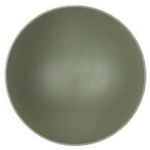 Artikel Schale mit Standfuss aus Metall 25 cm in graugrüner Granitoptik für Innenräume