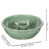 Artikel Stabkerzenhalter Metall Grün 10 cm 2er-Set