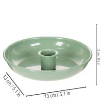 Artikel Kerzenständer Metall Grün für Tafelkerzen 13 cm