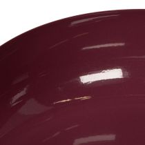Artikel Dekoschalen Set aus Metall in Bordeaux, 21 cm und 13 cm, für vielseitige Wohnraumdekoration