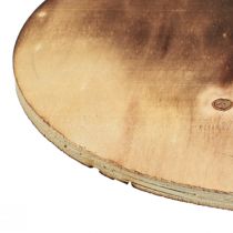 Artikel Deko Holzscheibe Untersetzer aus geflammtem Sperrholz Ø24cm für Tischdeko