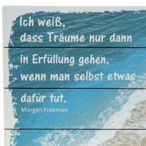 Artikel Schild mit motivierendem Zitat für Wanddekoration und Inspiration