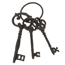 Artikel Deko Schlüsselring antike Schlüssel als nostalgisches Wohnaccessoire 27cm