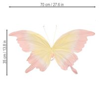 Artikel Schmetterling Schwebend Leichte hängende Schmetterlingsfigur fürs Zimmer 70cm 1 St