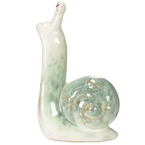 Artikel Keramik Dekofigur Schnecke 16 cm grün-weiss