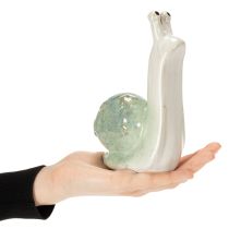 Artikel Keramik Dekofigur Schnecke 16 cm grün-weiss