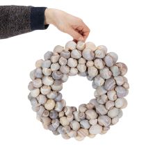 Artikel Schneckenkranz aus Kokosfasern und Metall Ø35cm Naturtöne Maritim