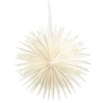 Artikel Schneeflocke Papierstern Weiss 50cm für Weihnachtsdeko