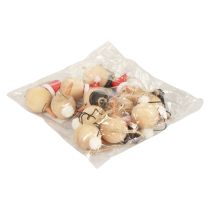 Artikel Schneemann Holz Deko Dekohänger Weihnachten Natur 5cm 12St