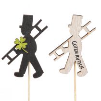 Artikel Schornsteinfeger Glücksbringer Silvesterdeko für Tisch und Pflanzen