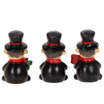 Artikel Schornsteinfeger-Figuren aus Polyresin 5 cm 6er-Set Schwarz-Rot-Grün