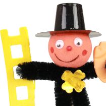 Artikel Schornsteinfeger Blumenstecker Deko Silvester Glücksbringer 17cm 24 Stk