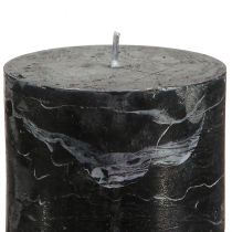 Artikel Schwarze Stumpenkerzen Durchgefärbt Wachs 70x100mm 4er-Set für Dekoration und Anlässe