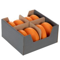 Artikel Schwimmkerzen aus Wachs, Ø 8 cm, Orange, Set mit 8 Stück für Dekoration innen und aussen