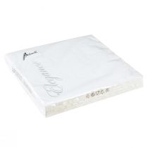 Artikel Servietten Weiß Tischdeko Geprägt Muster 33x33cm 15 St