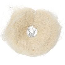 Artikel Straußmanschette Sisal Weiss 20cm - Floristik Zubehör für Blumenarrangements 8 Stück