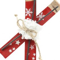 Artikel Skipaar Rot zum Hängen Weihnachtsbaum 13,7cm x 7cm 3St