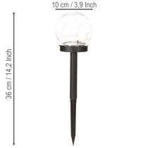 Artikel Gartenleuchte Kugelleuchte mit Erdspiess 36 cm Set 4 Stück
