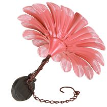 Artikel Solar LED Blume Gartenleuchte LED Metall Rosa Ø30cm