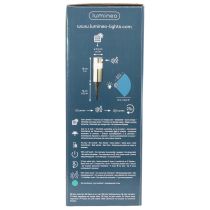Artikel Solarleuchte aus Edelstahl mit Erdspiess und LED-Beleuchtung 34 cm für den Aussenbereich