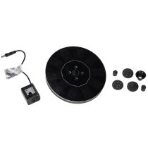 Artikel Schwimmende Solarpumpe mit LED für Gartenteiche, 16 cm, Schwarz