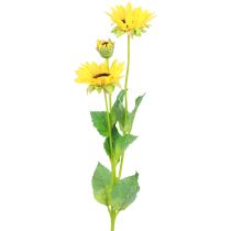 Kunstpflanzen künstliche Sonnenblumen Kunstblumen Deko Gelb 64cm