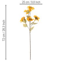 Artikel Sonnenblume künstlich 72 cm, 2er-Set, gelb