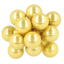 Artikel Mini-Weihnachtskugeln am Draht Spiegelbeeren 20 mm 140 Stück Kupferbraun Orange Goldgelb