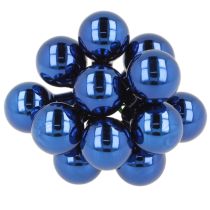 Artikel Mini Weihnachtskugeln Blau 20mm aus Glas mit Draht, 140 Stück