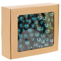 Artikel Mini-Weihnachtskugeln aus Glas 20mm Opalblau glänzend matt 140 Stück